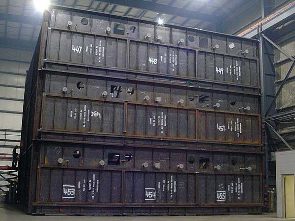 Trial Fit of a Coal SCR Welded at our Plant in Ancaster, Ontario, Canada