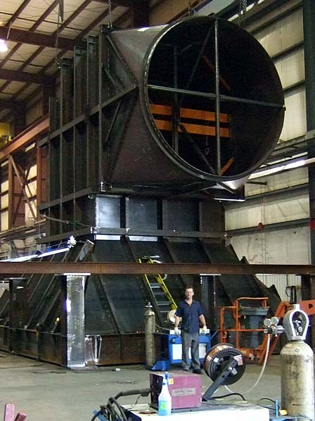 Trial Fit of Oil Refinery Ductwork Fabricated at our Facilities in Ancaster, Ontario, Canada