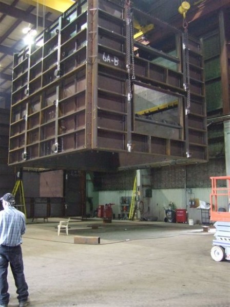 Oil Refinery Ducting Trial Fit Lift at our Ancaster, Ontario Facilities